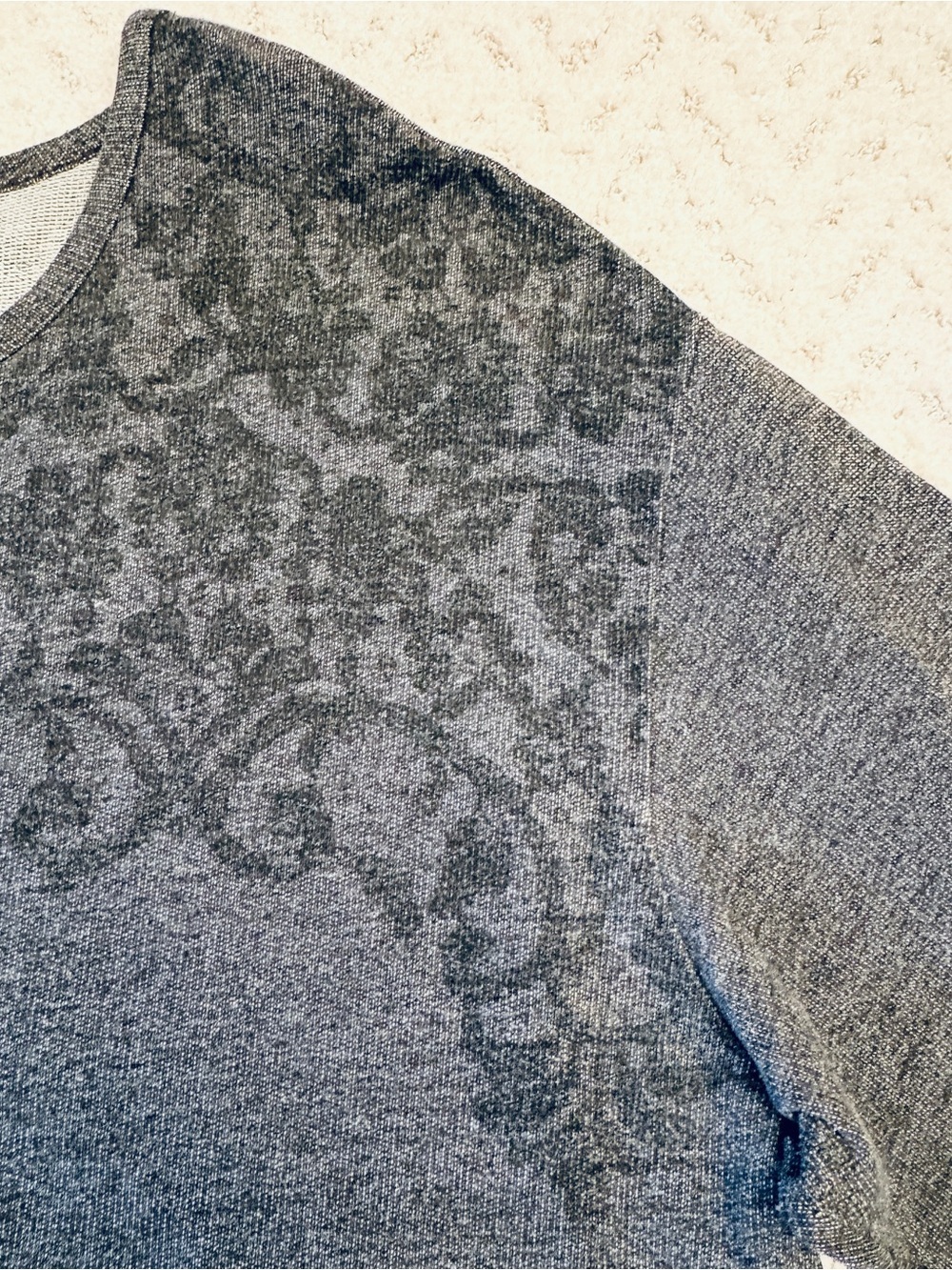 Lane Bryant French Terry Sweater Sweatshirt Womens 4X 26 28 Dark Grey Pullover - Picture 7 of 10